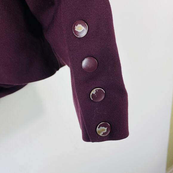 Torrid Jacket 1X Knit Hood Blazer Style Layered Look Red Gray - Picture 6 of 11